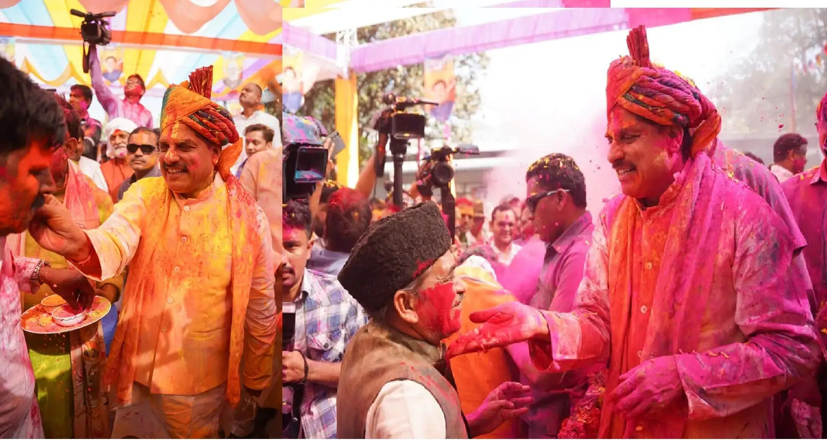 मुख्यमंत्री निवास में रंगों और फूलों की होली, डॉ. मोहन यादव ने कार्यकर्ताओं और आमजन के साथ मनाया उत्सव