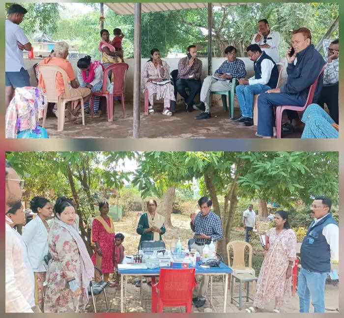 बाढ़ के बाद विश्व स्वास्थ्य संगठन एवं स्वास्थ्य विभाग ने राहत शिविरों का लिया जायजा