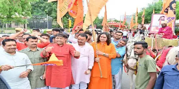 गुरु रविदास जयंती वर्ष पर जयपुर में निकली भव्य कलश शोभायात्रा