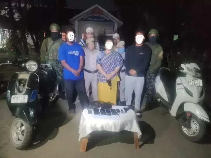 मणिपुर में चार प्रीपाक (प्रो) उग्रवादी गिरफ्तार, हथियार बरामद