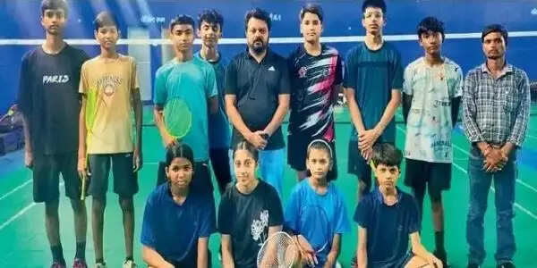 प्रदेश स्तरीय समन्वय सब जूनियर बैडमिंटन प्रतियोगिता की मंडलीय ट्रायल में 11 खिलाड़ियों का चयन