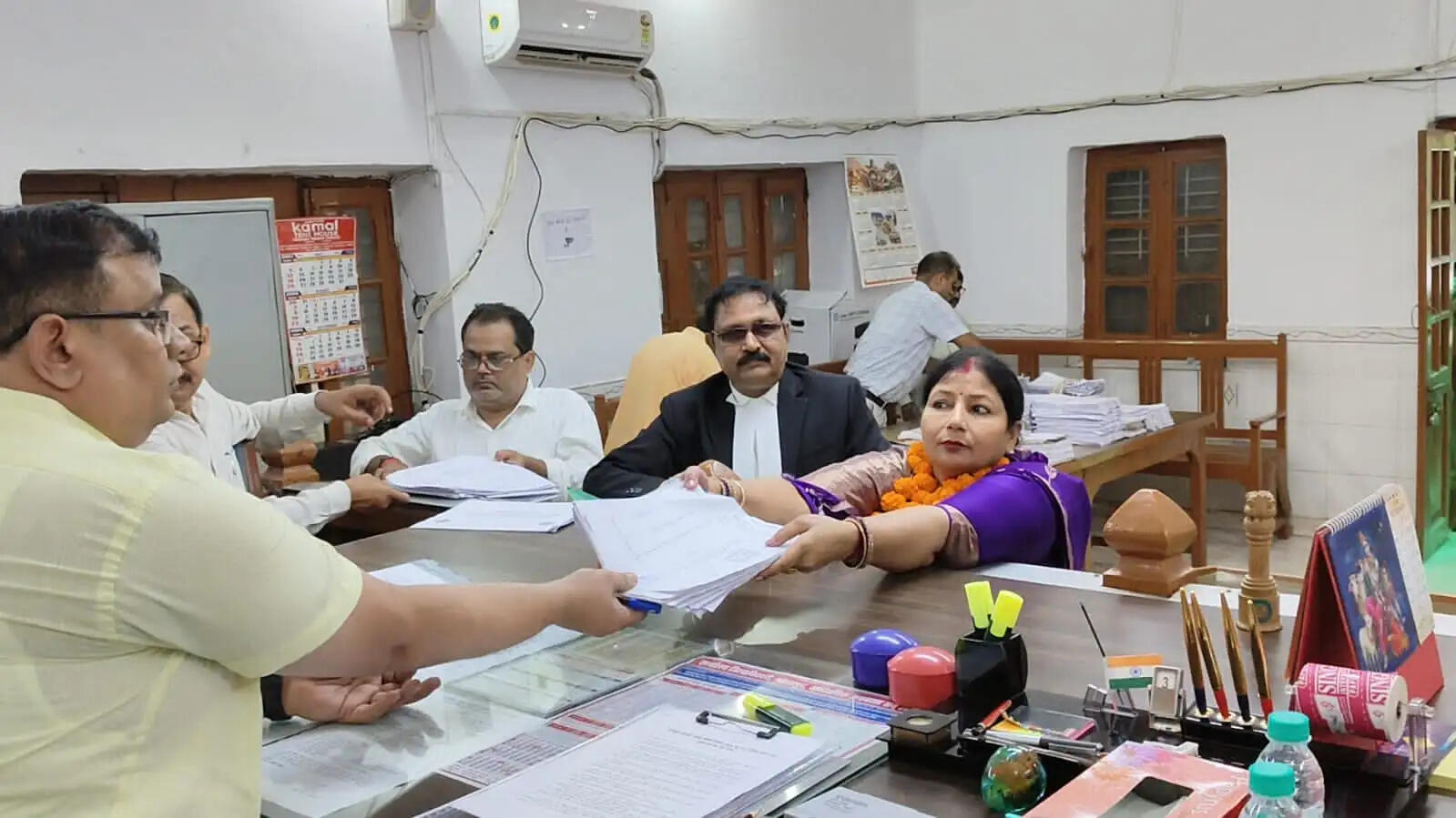 शिक्षक निर्वाचन के नामांकन में सुरक्षा व्यवस्था रही चाक-चौबंद
