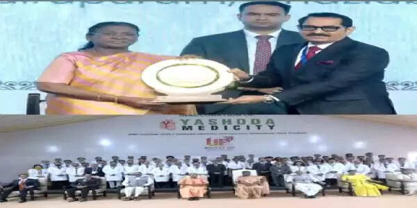 राष्ट्रपति मुर्मु ने अत्याधुनिक अस्पताल यशोदा मेडिसिटी का किया उद्घाटन