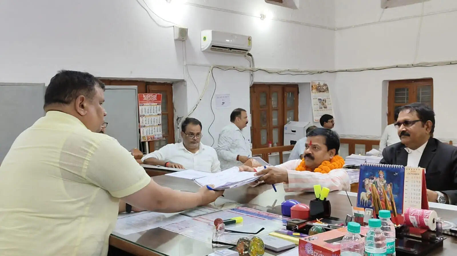 शिक्षक निर्वाचन के नामांकन में सुरक्षा व्यवस्था रही चाक-चौबंद