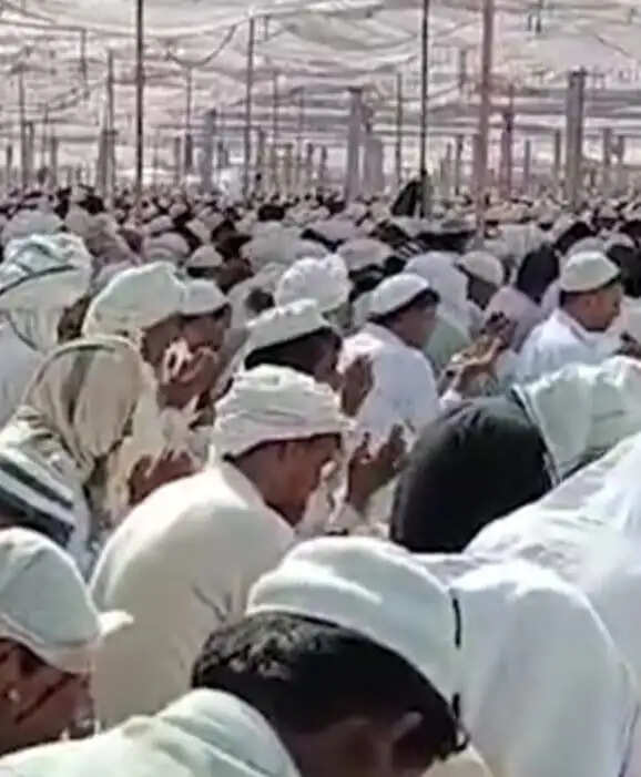 नूंह में तब्लीगी जमात का जलसा संपन्न, सेव गाजा व इजराइल प्रोडक्ट के बायकॉट के बैनर लहराए