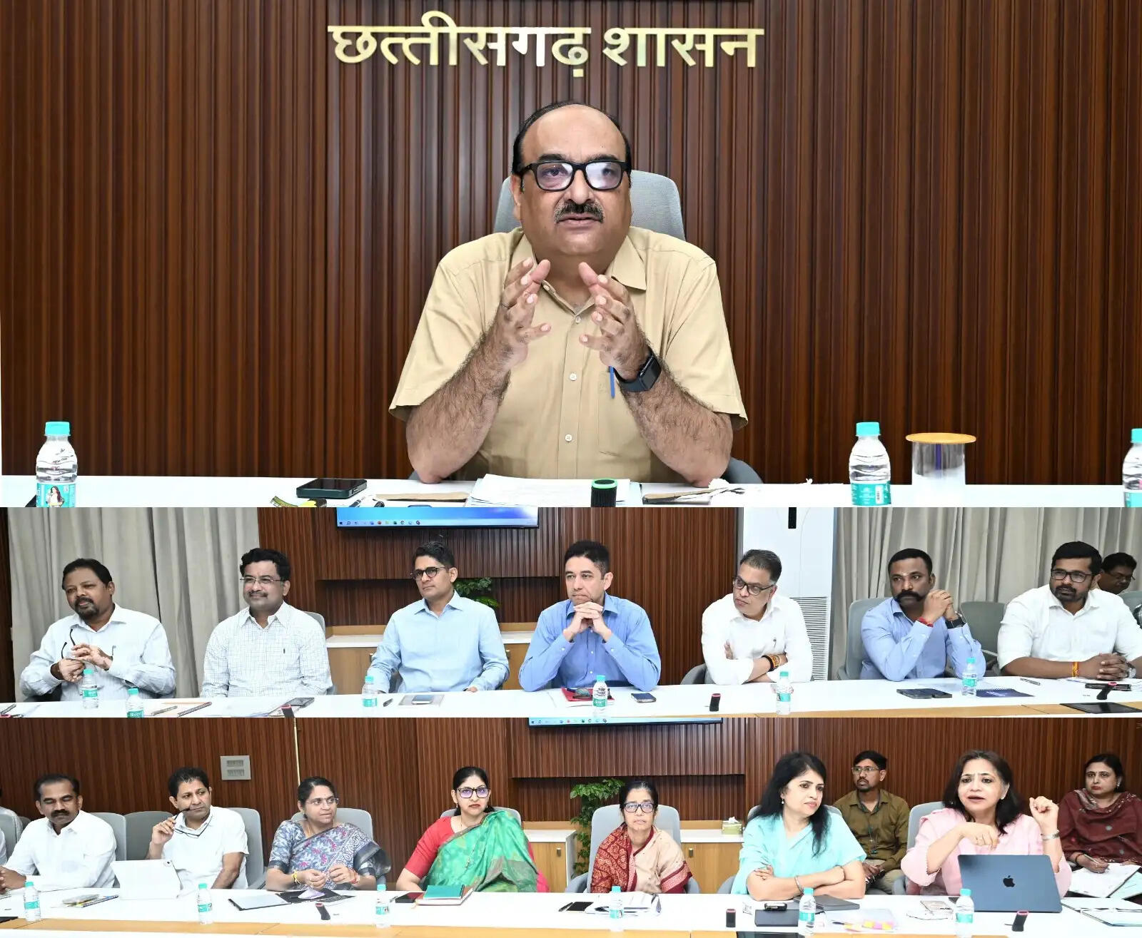 रायपुर : मुख्य सचिव विकासशील ने सचिवों की ली उच्च स्तरीय बैठक