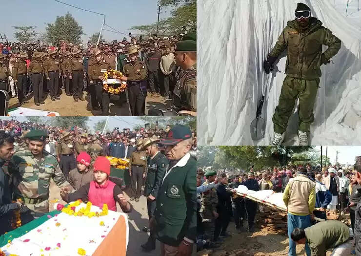 सियाचिन में शहीद मप्र के जवान विवेक सिंह तोमर पंचतत्व में विलीन