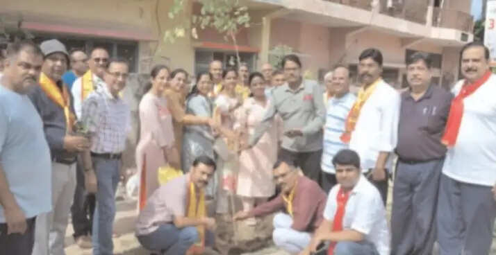 सतनाः डाक्टरों ने हरियाली का संकल्प लेकर किया पार्क में सामूहिक पौधा रोपण