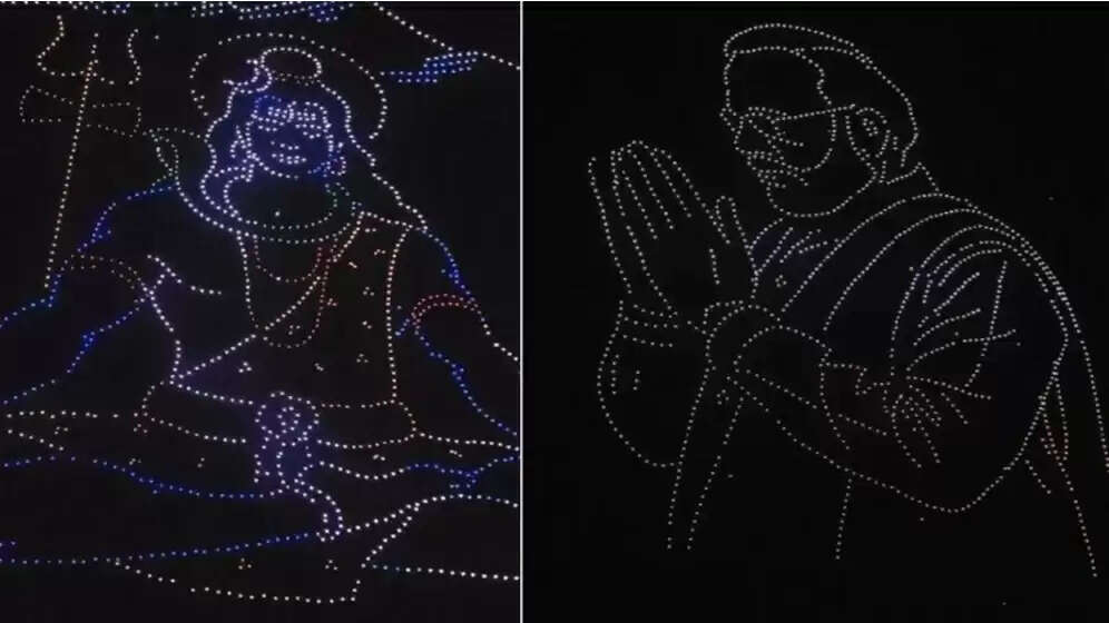 रोशनी में नहाया सोमनाथ, ड्रोन शो ने बना दिया यादगार, 3000 ड्रोन से सजा आकाश