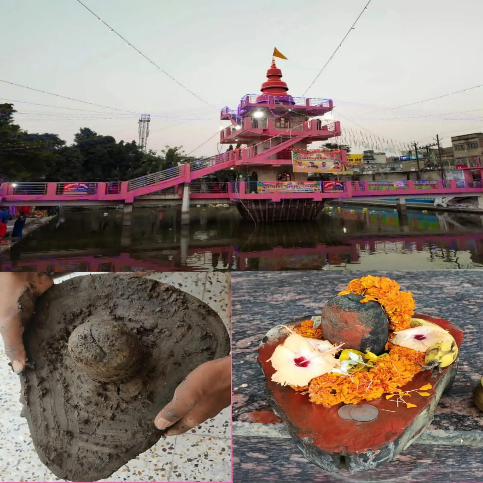रक्सौल सूर्य मंदिर तालाब में मिला शिवलिंग,उमड़ी श्रद्धालुओ की भीड़
