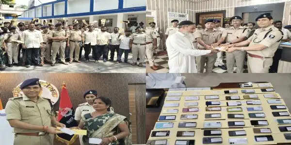 51 खोए और चोरी हुए मोबाइल बरामद, असली धारकों को सौंपे