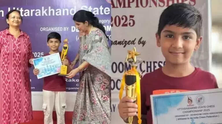 अंदर 7 राज्य शतरंज प्रतियोगिता के विजेता बने हरिद्वार के नक्ष चौहान