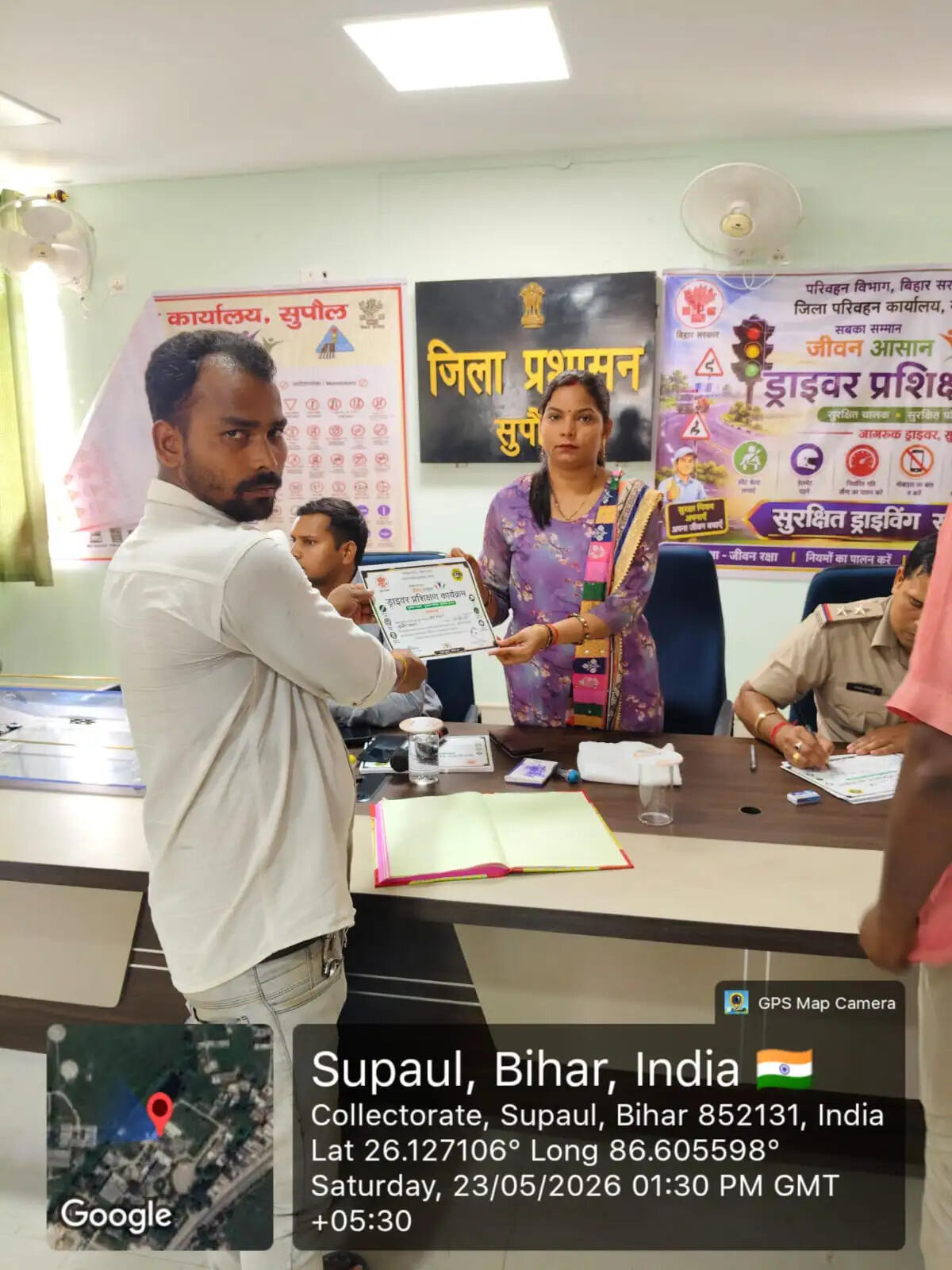 सड़क सुरक्षा जागरूकता हेतु चालकों का विशेष प्रशिक्षण कार्यक्रम आयोजित
