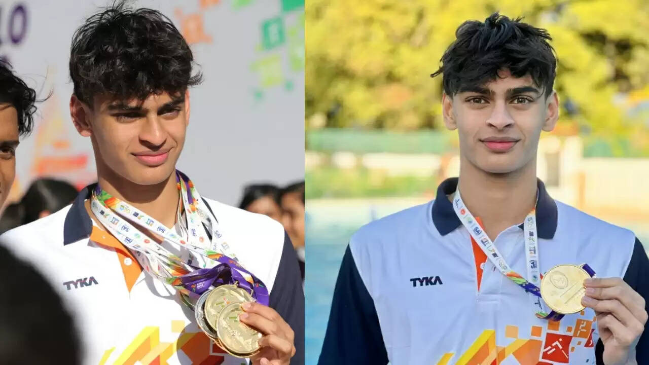 अभिनेता आर माधवन के बेटे वेदांत ने ''खेलो इंडिया यूथ गेम्स'' में जीते गोल्ड मेडल, पिता ने शेयर की तस्वीरें