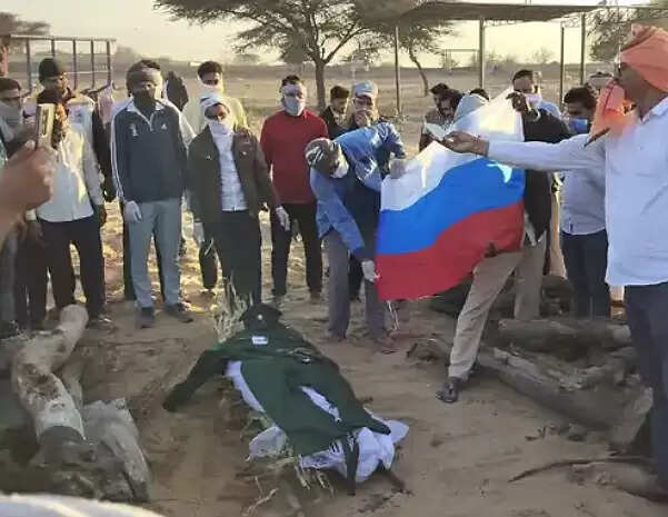 रूस-यूक्रेन युद्ध में बीकानेर के अजय गोदारा की माैत, तीन महीने बाद शव लाया गया