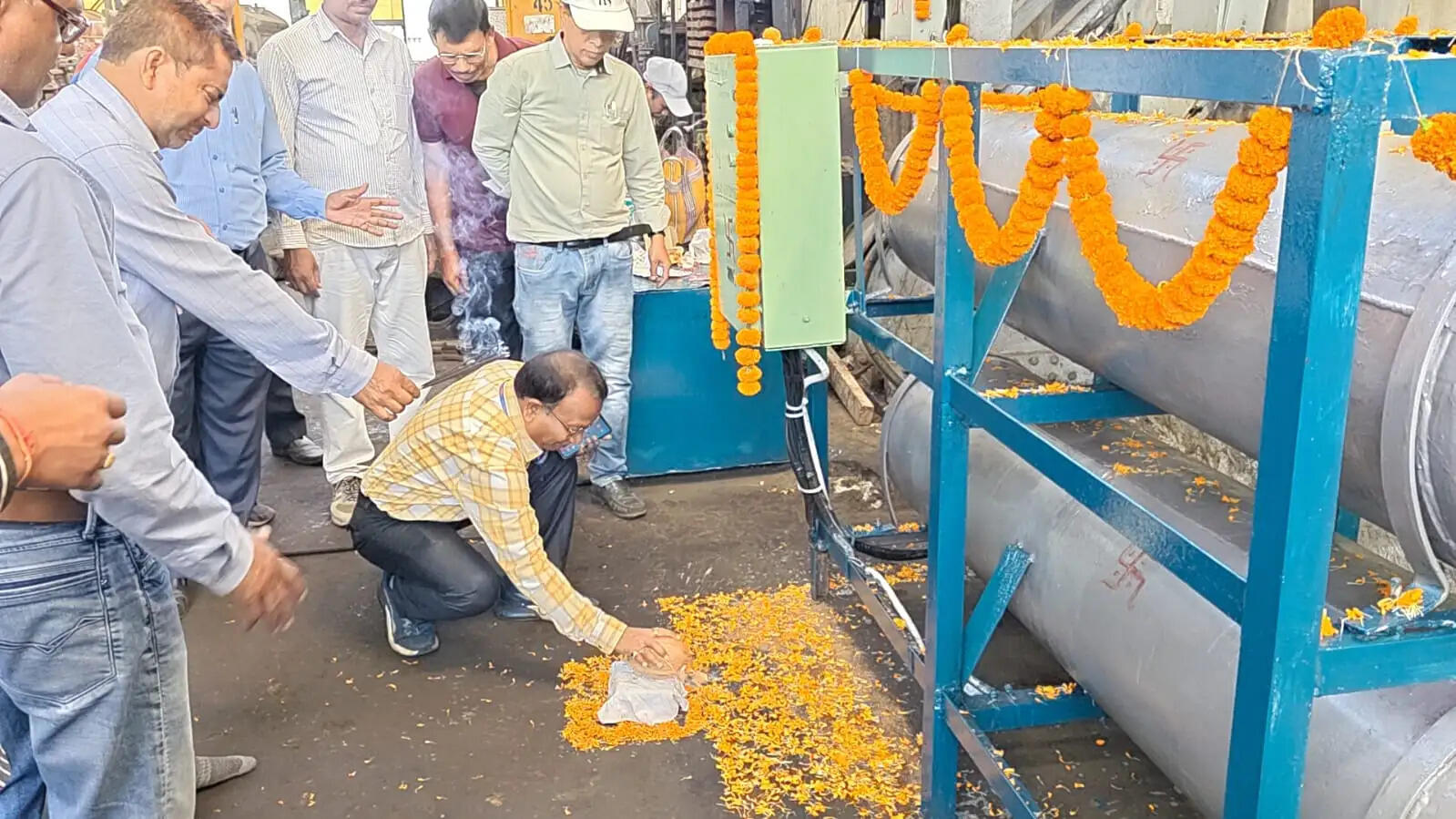 जमालपुर लोको शेड द्वारा इन-हाउस कंप्रेसर यूनिट का विकास