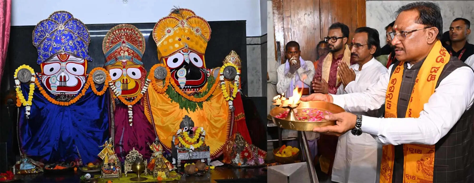 मुख्यमंत्री साय ने&nbsp;&nbsp;जगन्नाथ मंदिर में की पूजा-अर्चना