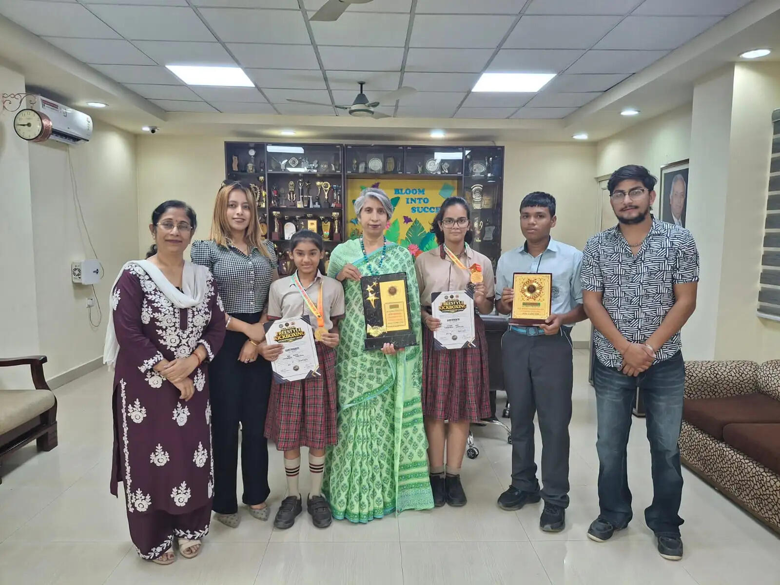 फरीदाबाद के खिलाडिय़ों ने ऑल इंडिया किकबॉक्सिंग चैंपियनशिप में जीते गोल्ड