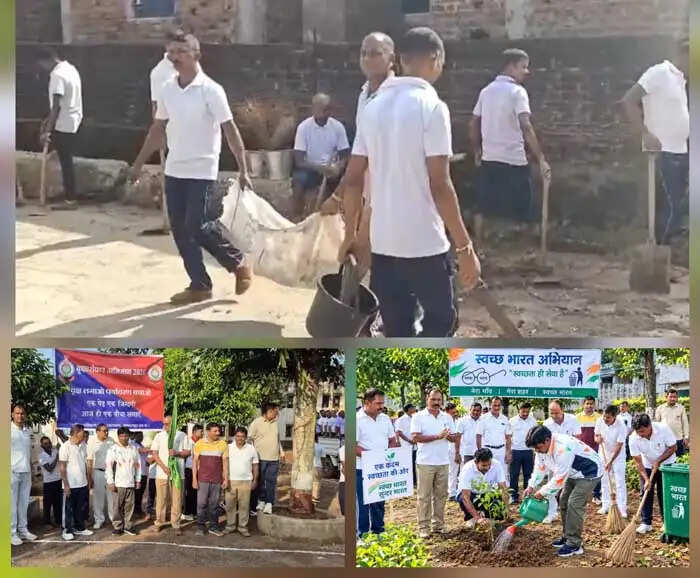 बस्तर फाइटर्स के 600 नव आरक्षकों ने जगदलपुर में चलाया सफाई अभियान