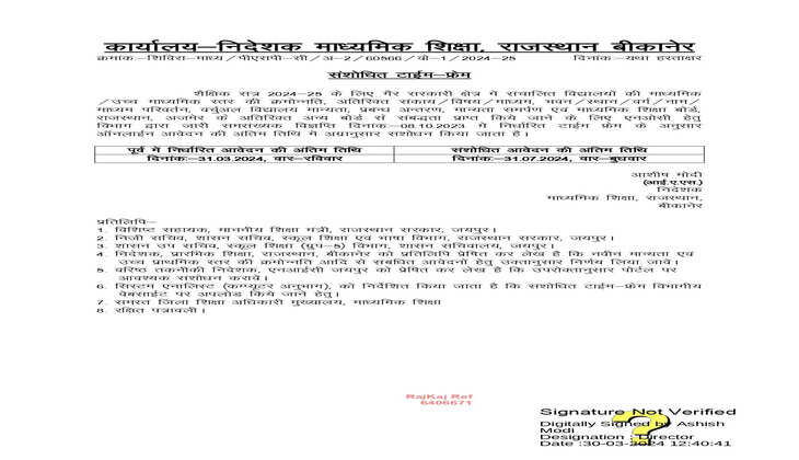 निजी स्कूलों की मान्यता और क्रमोन्नति के आवेदन की तिथि बढाई