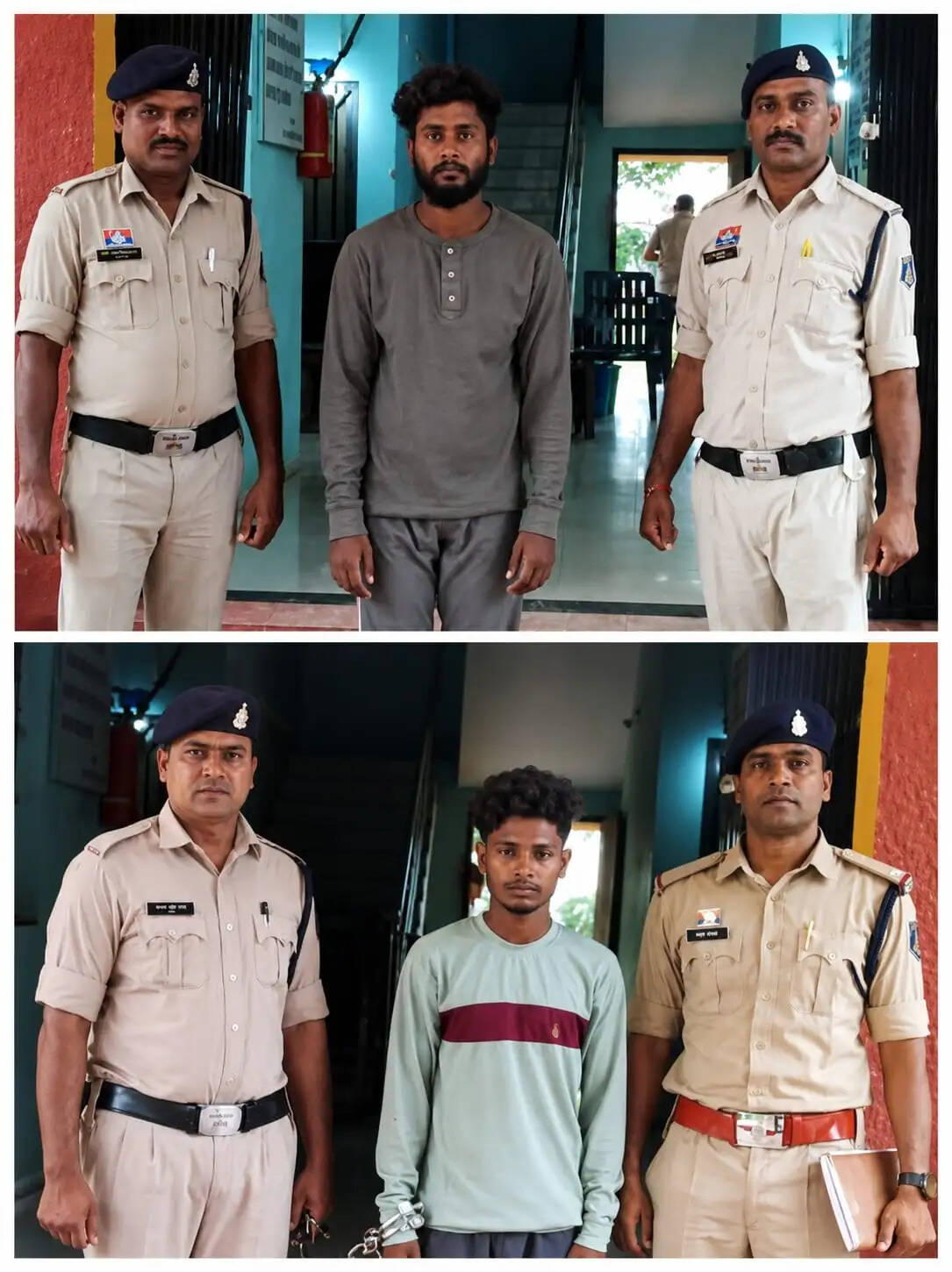 चाकू लेकर दहशत फैलाने वाले दो आरोपित गिरफ्तार, दो अलग-अलग मामलों में धारदार चाकू जब्त