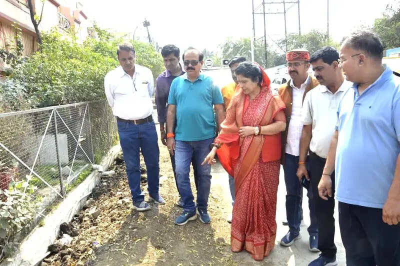 भोपालः मंत्री कृष्णा गौर ने किया गोविंदपुरा में सड़कों का निरीक्षण, गुणवत्तापूर्ण कार्य के दिए निर्देश