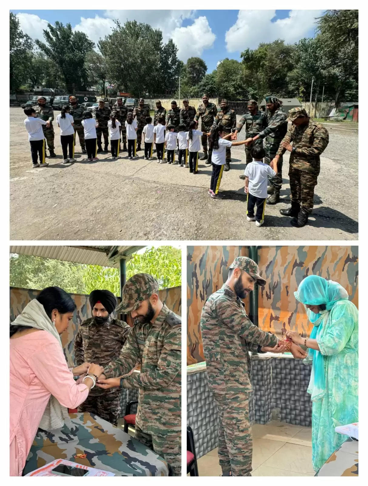 पुंछ, राजौरी और रियासी जिलों में स्थानीय समुदायों ने सेना के साथ रक्षा बंधन मनाया