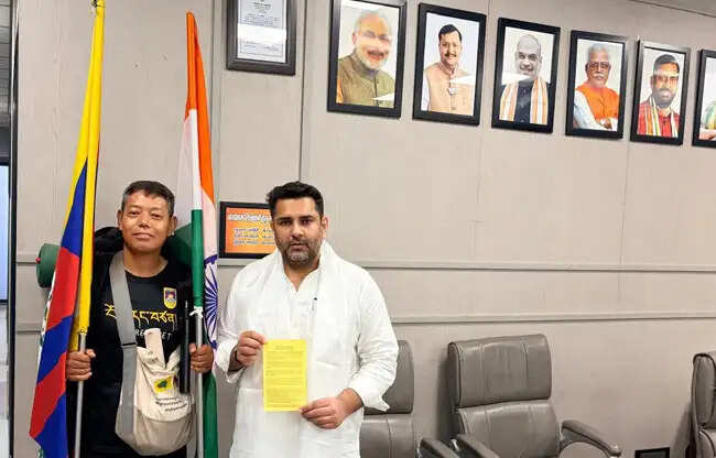 तिब्बत की आजादी की मांग लेकर सोनीपत पहुंची रंगज़ेन पदयात्रा