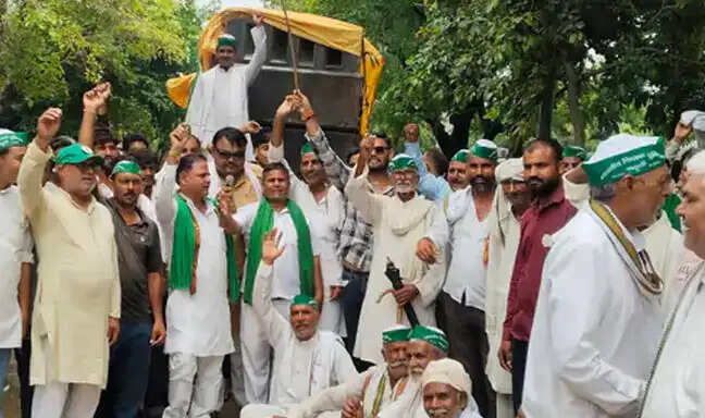 भाकियू ने किया भारत -अमेरिका मुक्त व्यापार समझौते का विरोध
