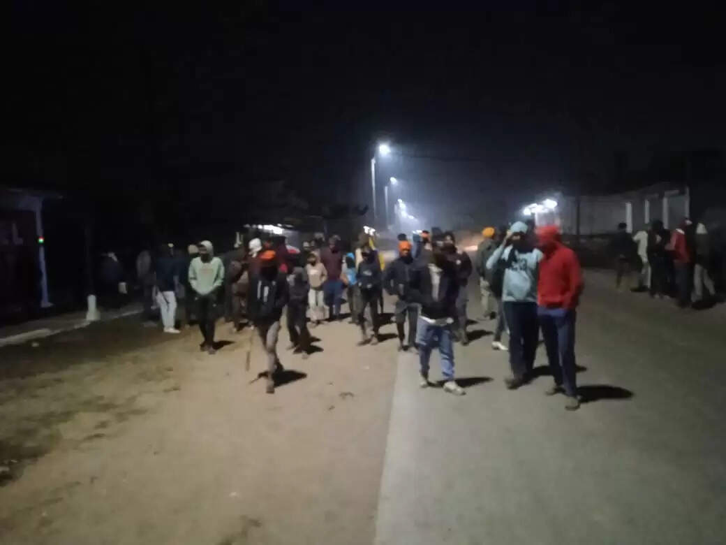 अनूपपुर: तीनाें हाथी पहुंचे जैतहरी नगर, मंडी में धान से भरा पेट