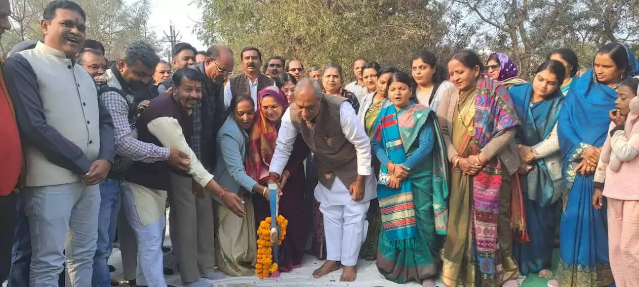 मंदसौरः अमृत 2.0 योजना अंतर्गत सीवरेज योजना का समारोह में हुआ भूमिपूजन