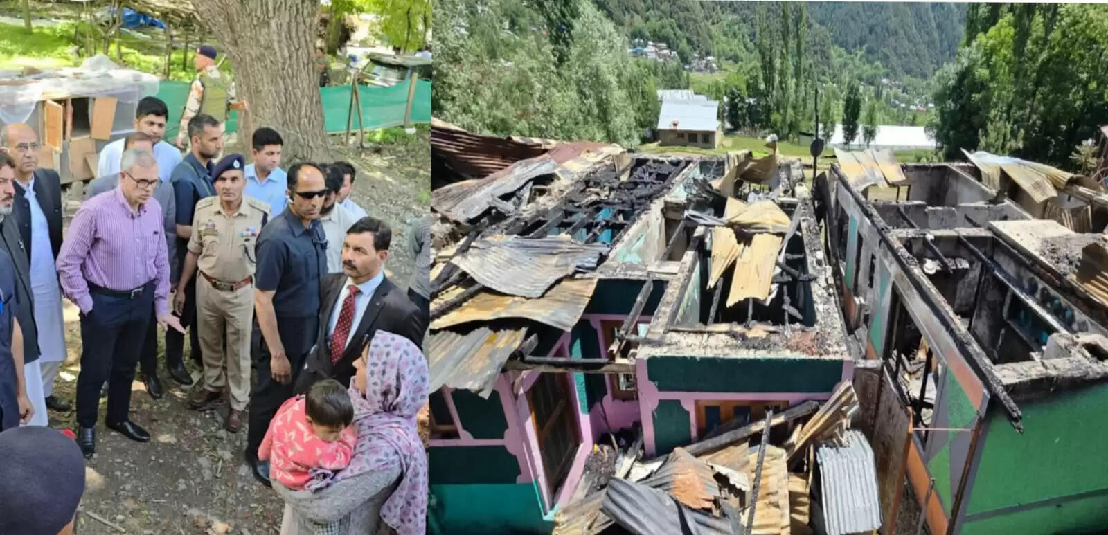 मुख्यमंत्री उमर अब्दुल्ला ने स्थिति का आकलन करने के लिए तंगधार का किया दौरा