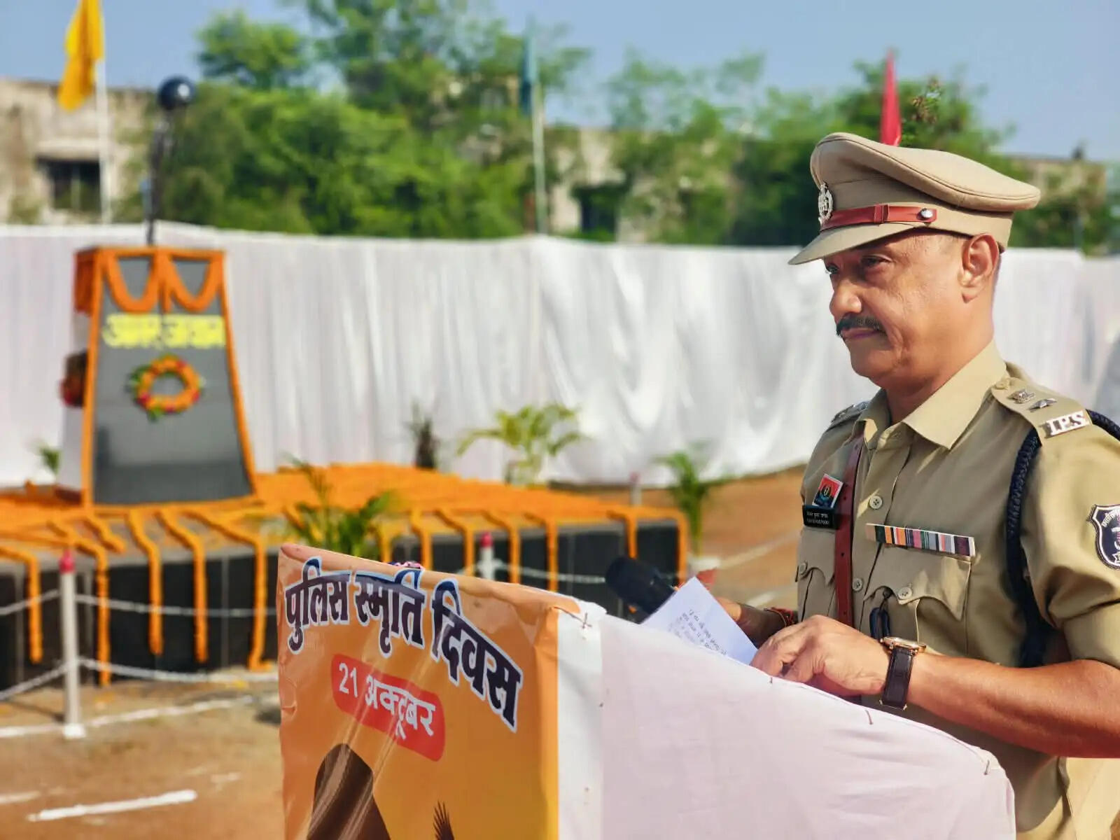 जांजगीर में 154 शहीद पुलिस जवानों को दी गई श्रद्धांजलि, नाै बलिदान परिवारों का हुआ सम्मान