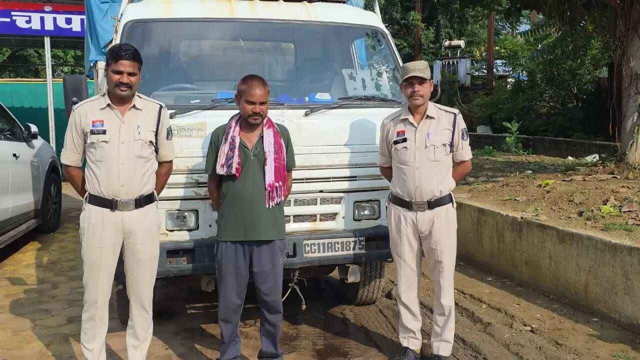 जांजगीर चांपा : पुलिस ने मवेशी तस्करी करने वाले आरोपि‍त को किया गिरफ्तार