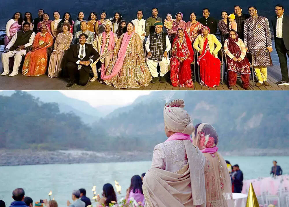 गंगा नदी के किनारे वैदिक रीति रिवाज से सम्पन्न हुआ केंद्रीय मंत्री अर्जुन राम&nbsp;पुत्र नवीन मेघवाल का विवाह