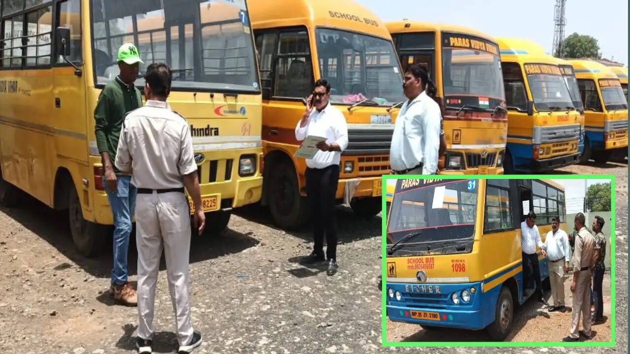 सागर में स्कूल बसों की जांच शुरू, 13 वाहनों में मिलीं सुरक्षा संबंधी खामियां
