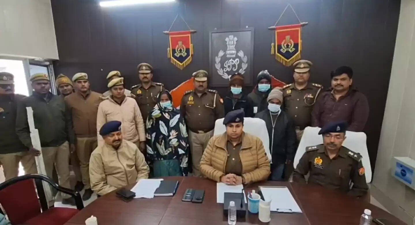 जमीनी विवाद में बुजुर्ग महिला की हुई थी हत्या, चार गिरफ्तार