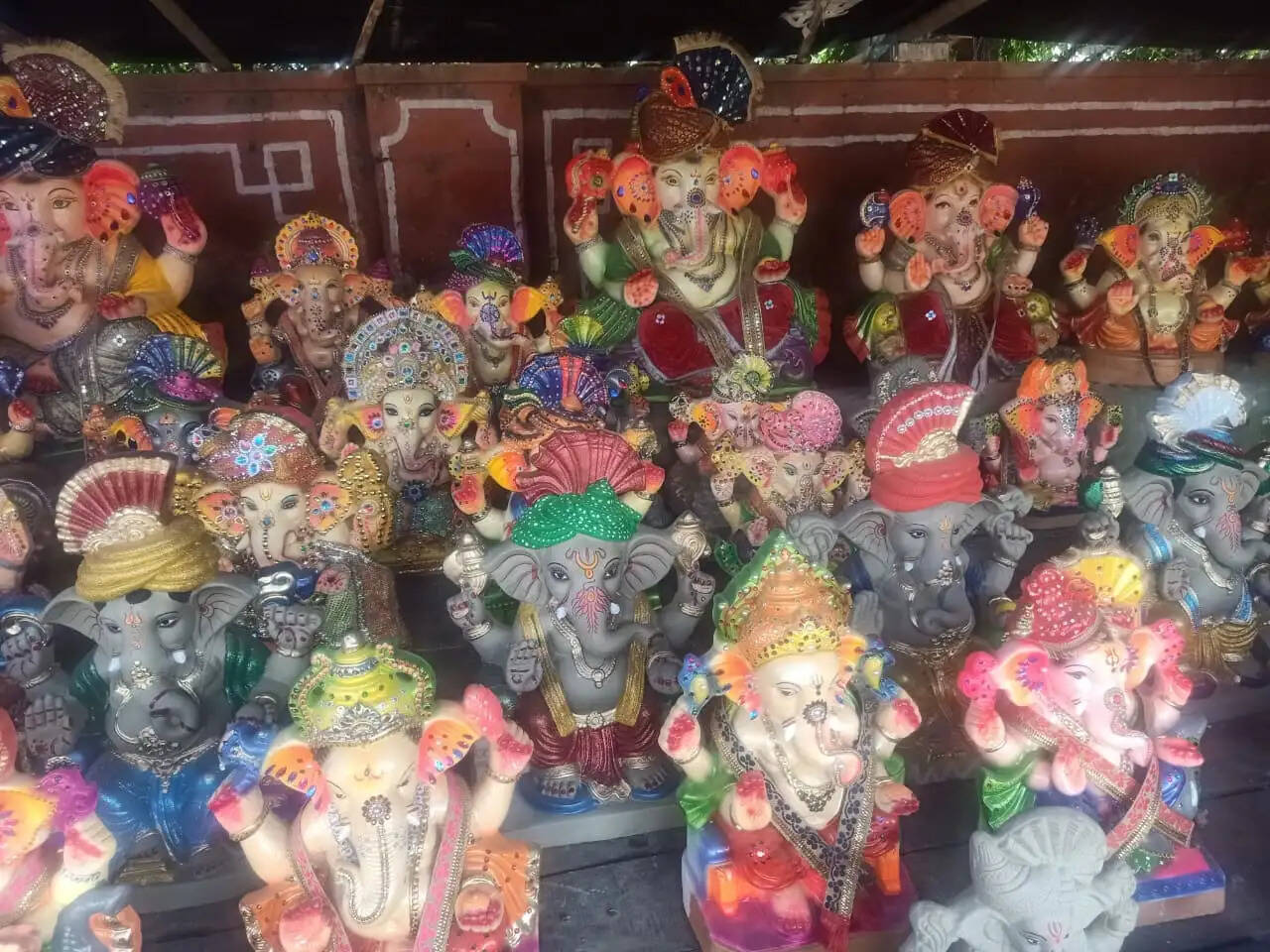 बप्पा की अगवानी में जयपुर के बाजारों में गणेश प्रतिमाओं की बहार