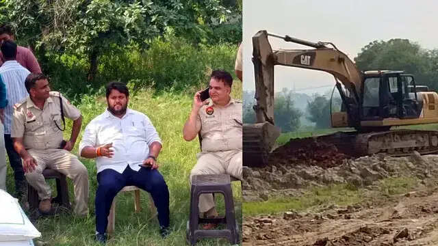 फरीदाबाद : गांव सोतई में ग्रीनफील्ड एक्सप्रेसवे का काम शुरू, महिला हिरासत में ली