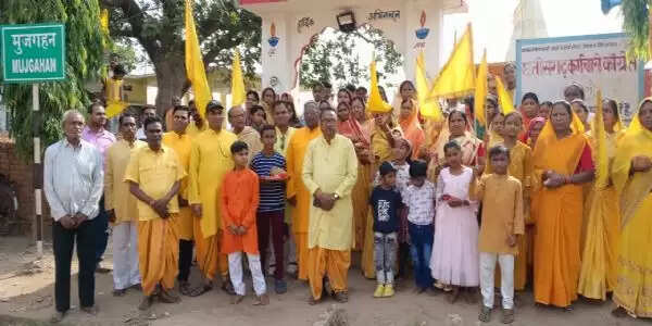 ग्यारह हजार से अधिक श्रद्धालुओं ने किया दिव्य ज्याेति कलश का दर्शन