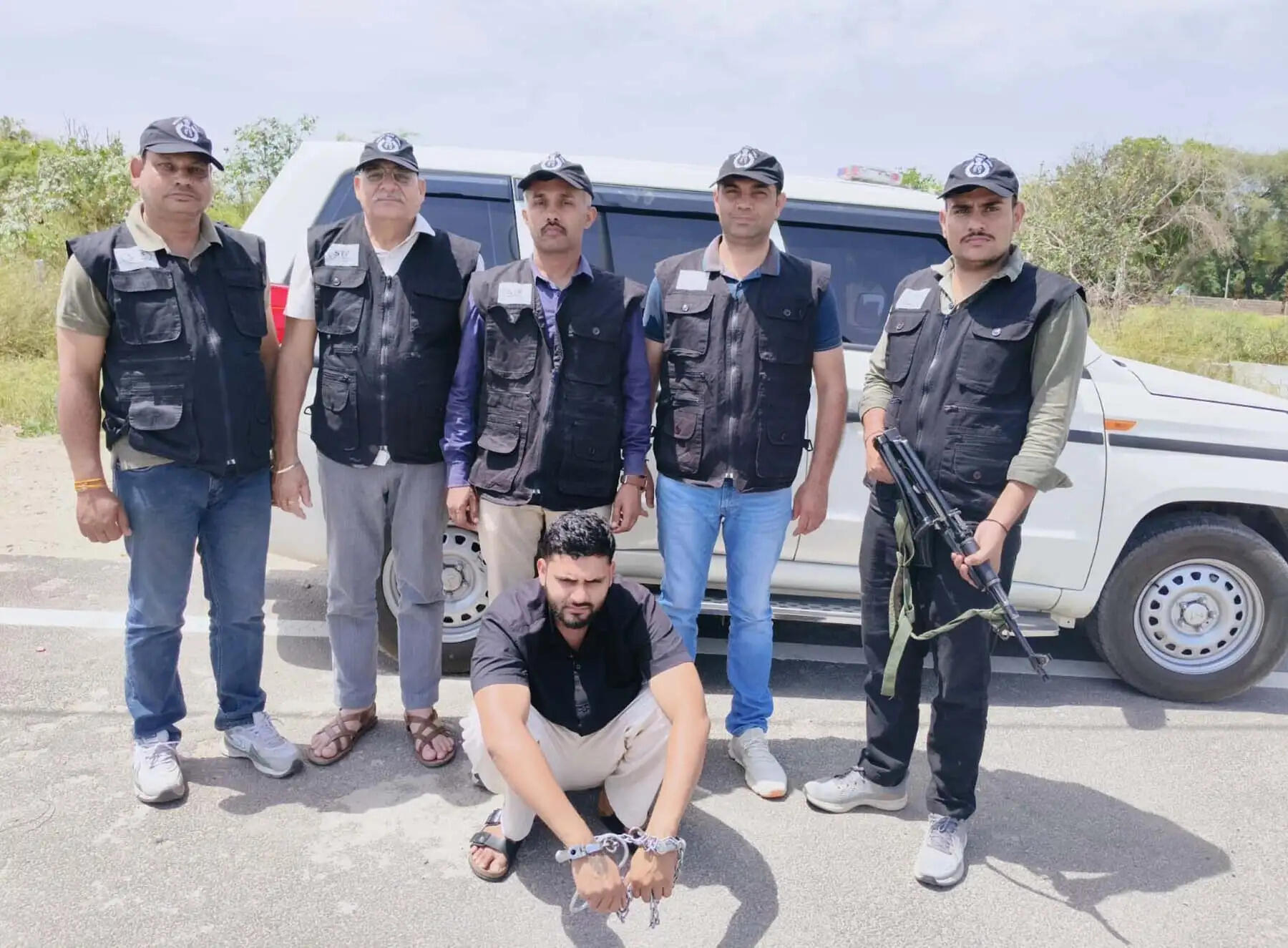 गुरुग्राम: कुख्यात गैंगस्टर साहिल चौहान को थाईलैंड से डिपोर्ट करके लाई हरियाणा एसटीएफ