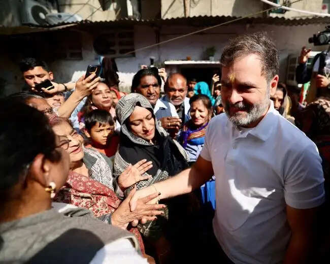 दिल्ली चुनाव प्रचार के बीच राहुल गांधी ने वाल्मीकि मंदिर में की&nbsp;पूजा-अर्चना