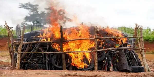 नाइजीरिया ने अवैध हथियारों पर कसा शिकंजा, 2,819 हथियार किए नष्ट