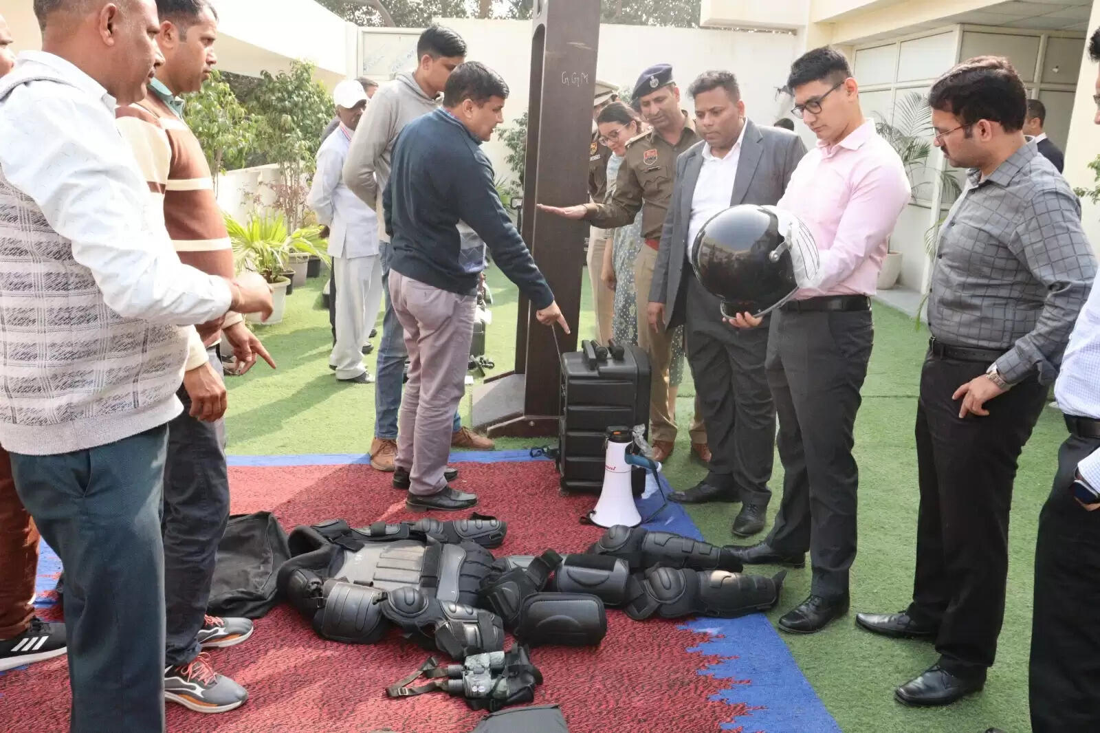 गुरुग्राम पुलिस की कार्यप्रणाली से रूबरू हुए हिपा में प्रशिक्षण ले रहे अधिकारी