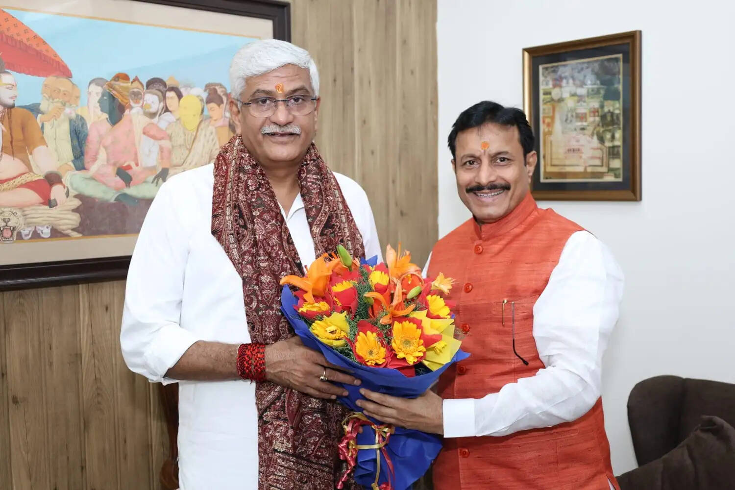 केन्द्रीय संस्कृति मन्त्री से मिले कुलपति प्रो. बिहारी लाल शर्मा, दुर्लभ पांडुलिपियों के संरक्षण पर चर्चा