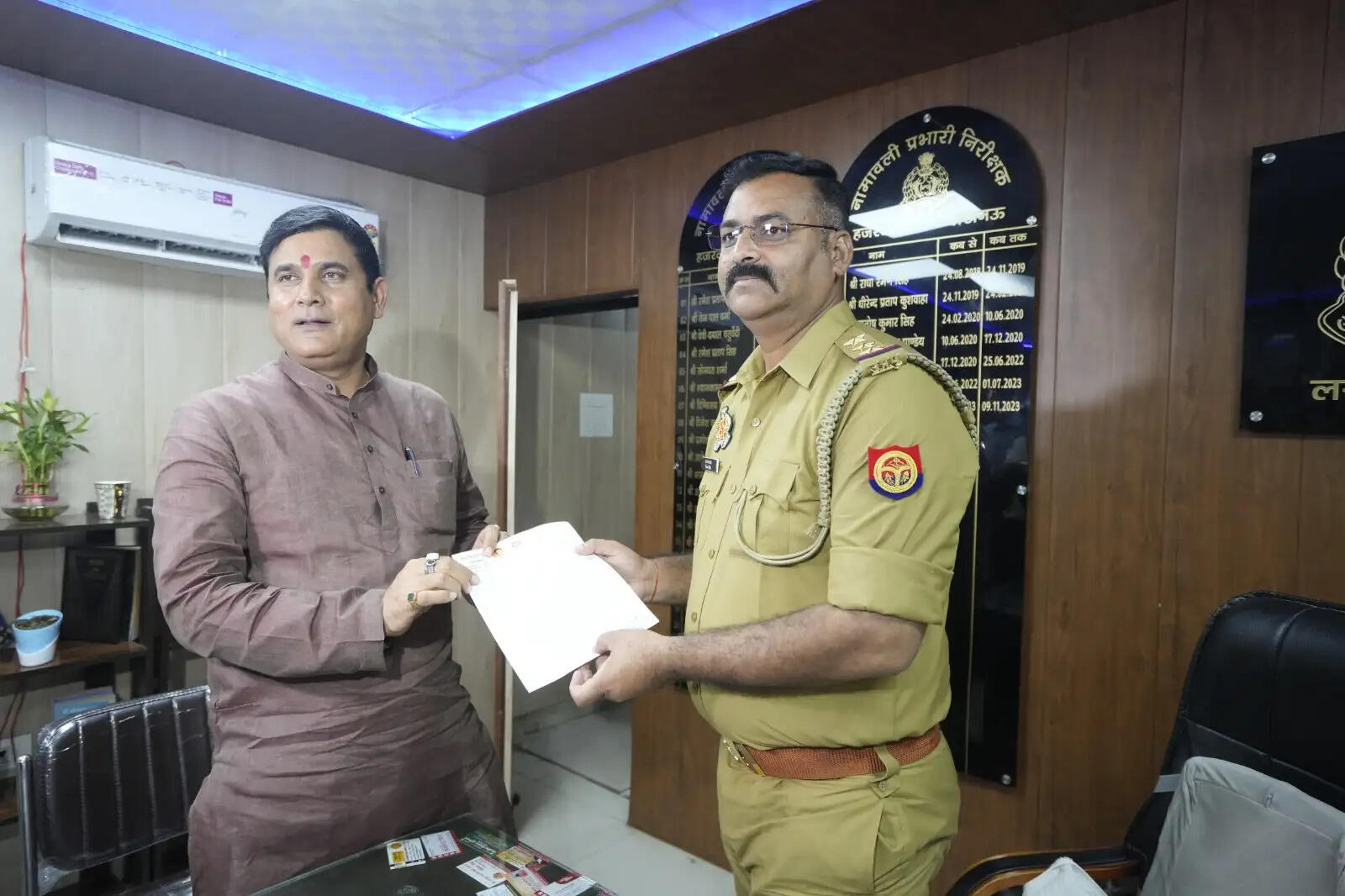 मौलाना साजिद रशीदी की कथित टिप्पणी पर लोनी विधायक नंदकिशोर गुर्जर ने लखनऊ पुलिस काे दी तहरीर