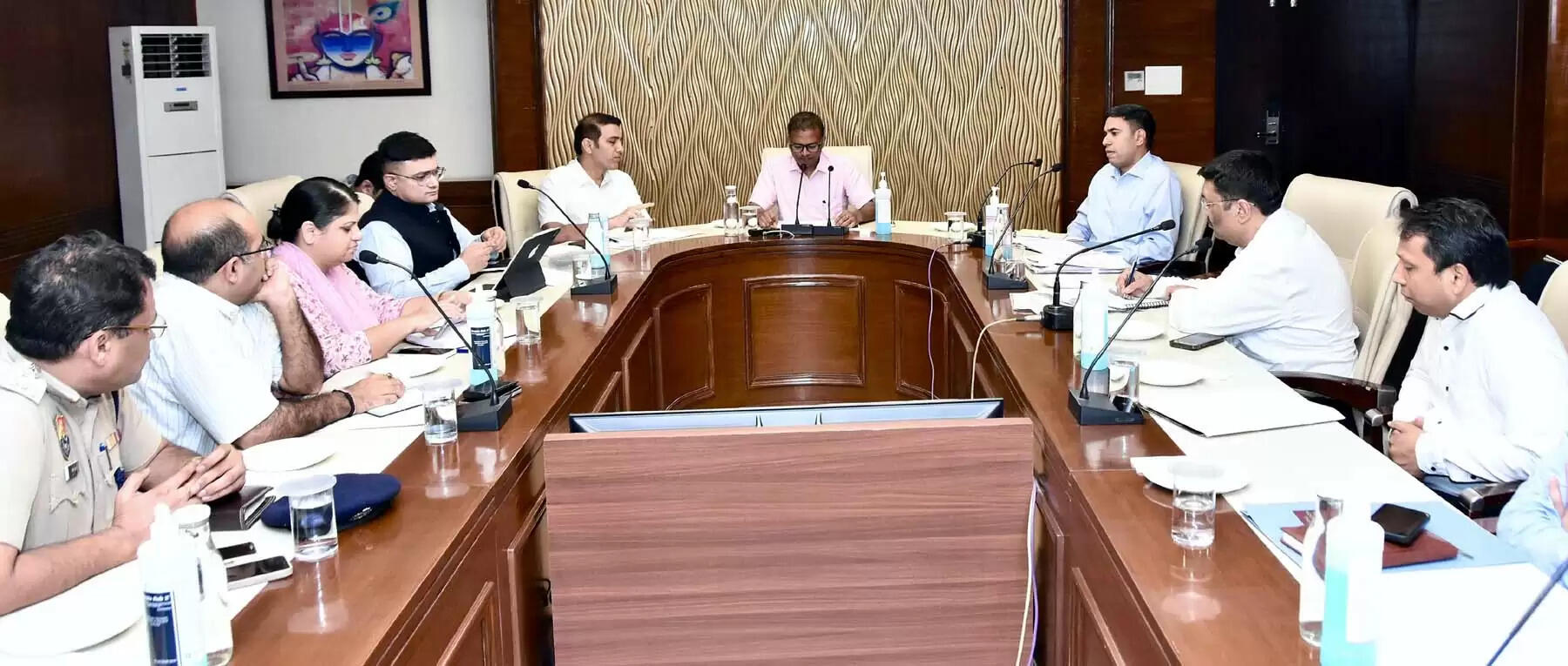 गुरुग्राम: शहरी स्थानीय निकायों के राष्ट्रीय सम्मेलन की यूएलबी महानिदेशक ने देखी तैयारियां