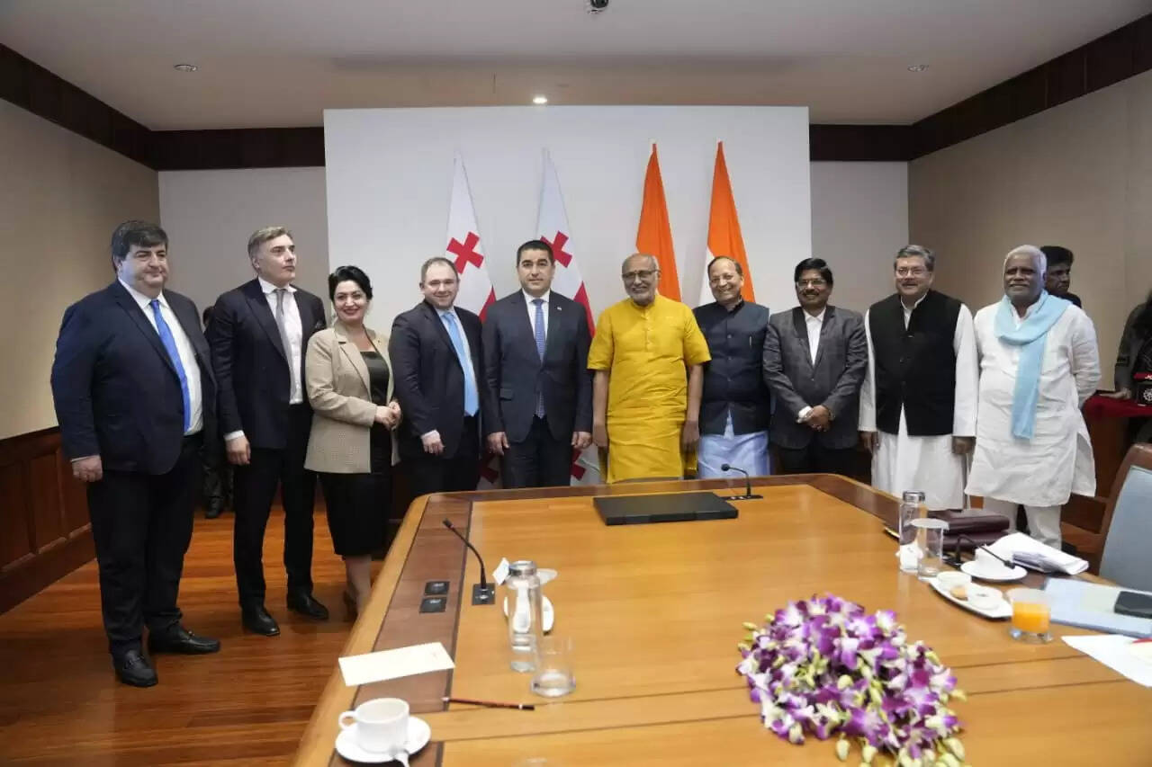 जॉर्जिया के संसदीय प्रतिनिधिमंडल ने राज्य सभा के सभापति सीपी राधाकृष्णन से की मुलाकात