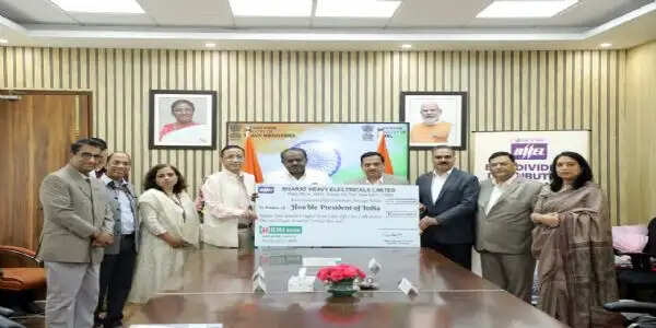 बीएचईएल ने भारत सरकार को 283.56 करोड़ रुपये का अंतिम लाभांश दिया