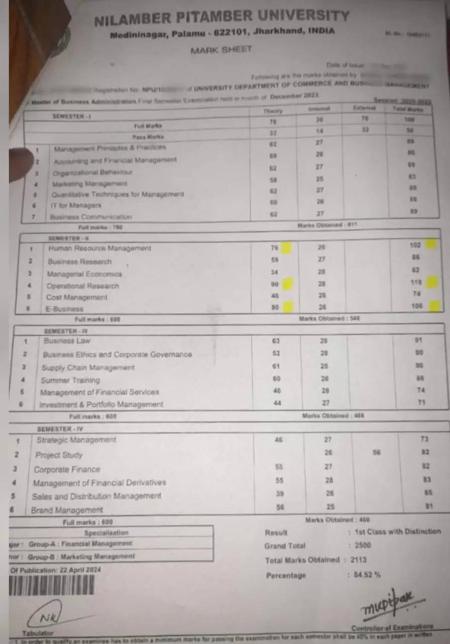 नीलाम्बर पीताम्बर विश्वविद्यालय के परीक्षा विभाग पर फिर उठे सवाल